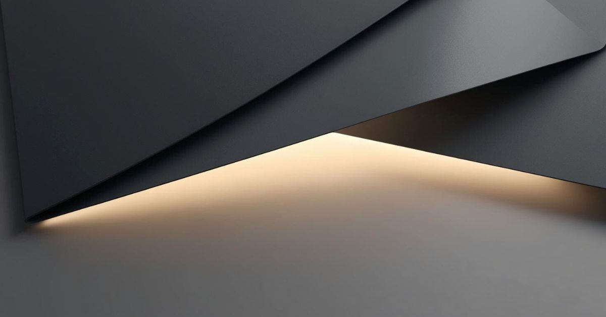 Soft light glows from beneath layered dark surfaces, symbolizing hidden truth emerging.